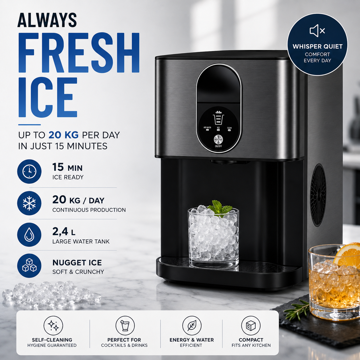 ❄️ NUGGET ICE™ | The Premium Nugget Ice Maker