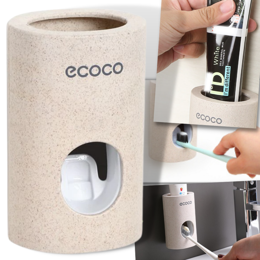 Stone Wall-Mounted Toothpaste Dispenser