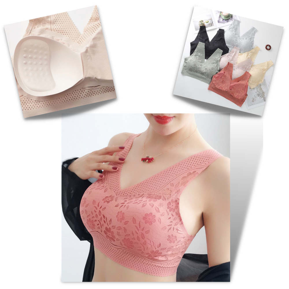 Seamless Breathable Lacy Bra