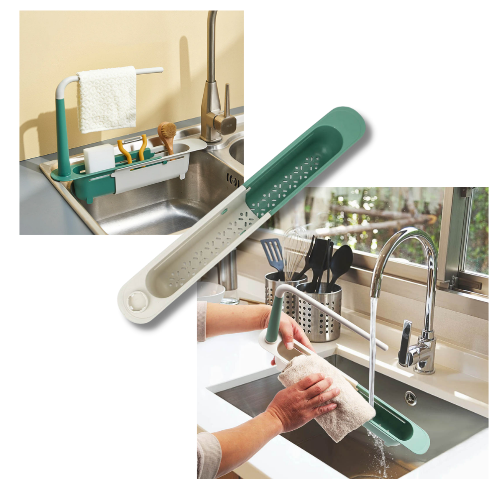 Extendable Storage Rack for Sink