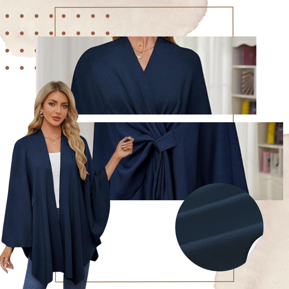 Chic Women Knitted Poncho