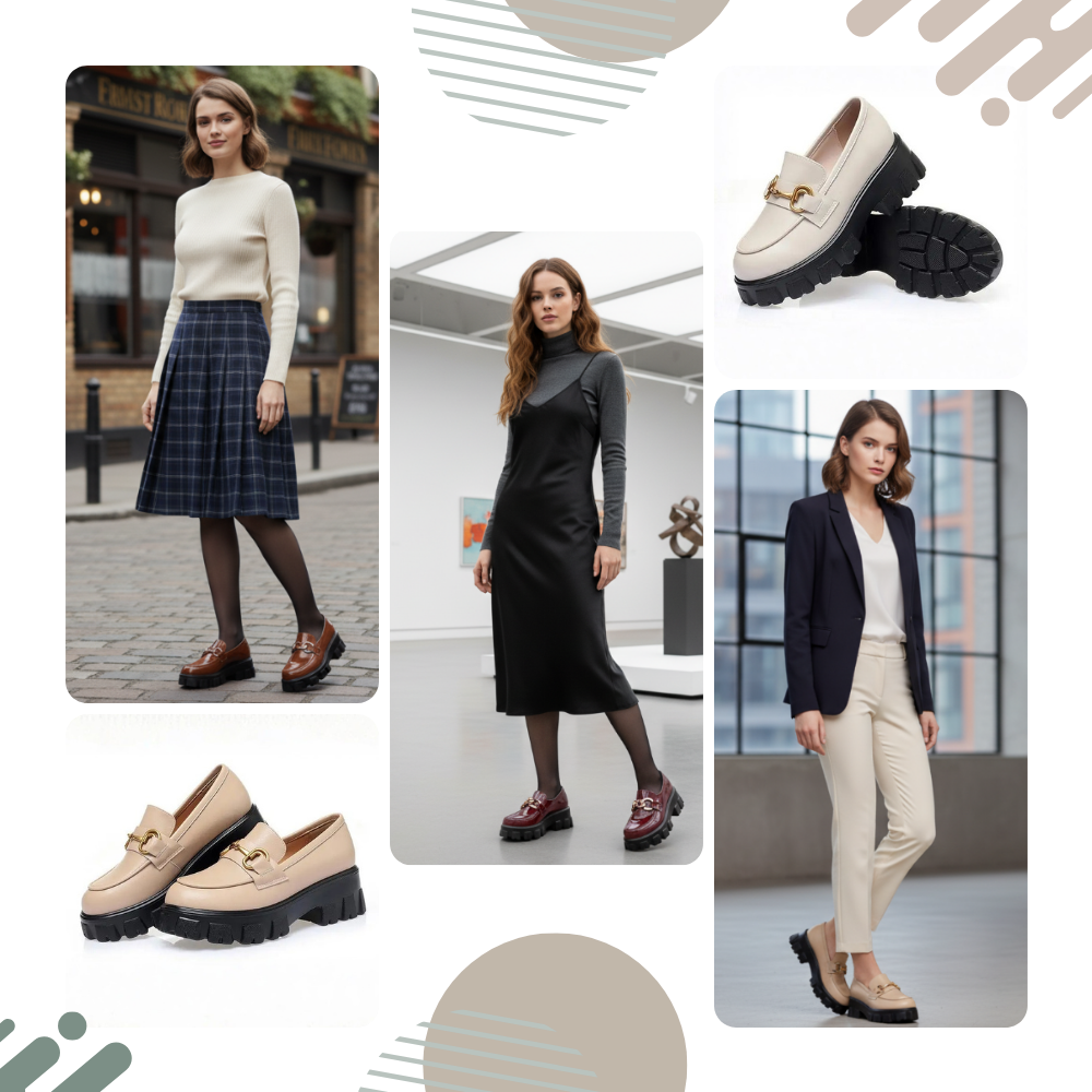 Chunky Stylish Leather Loafers