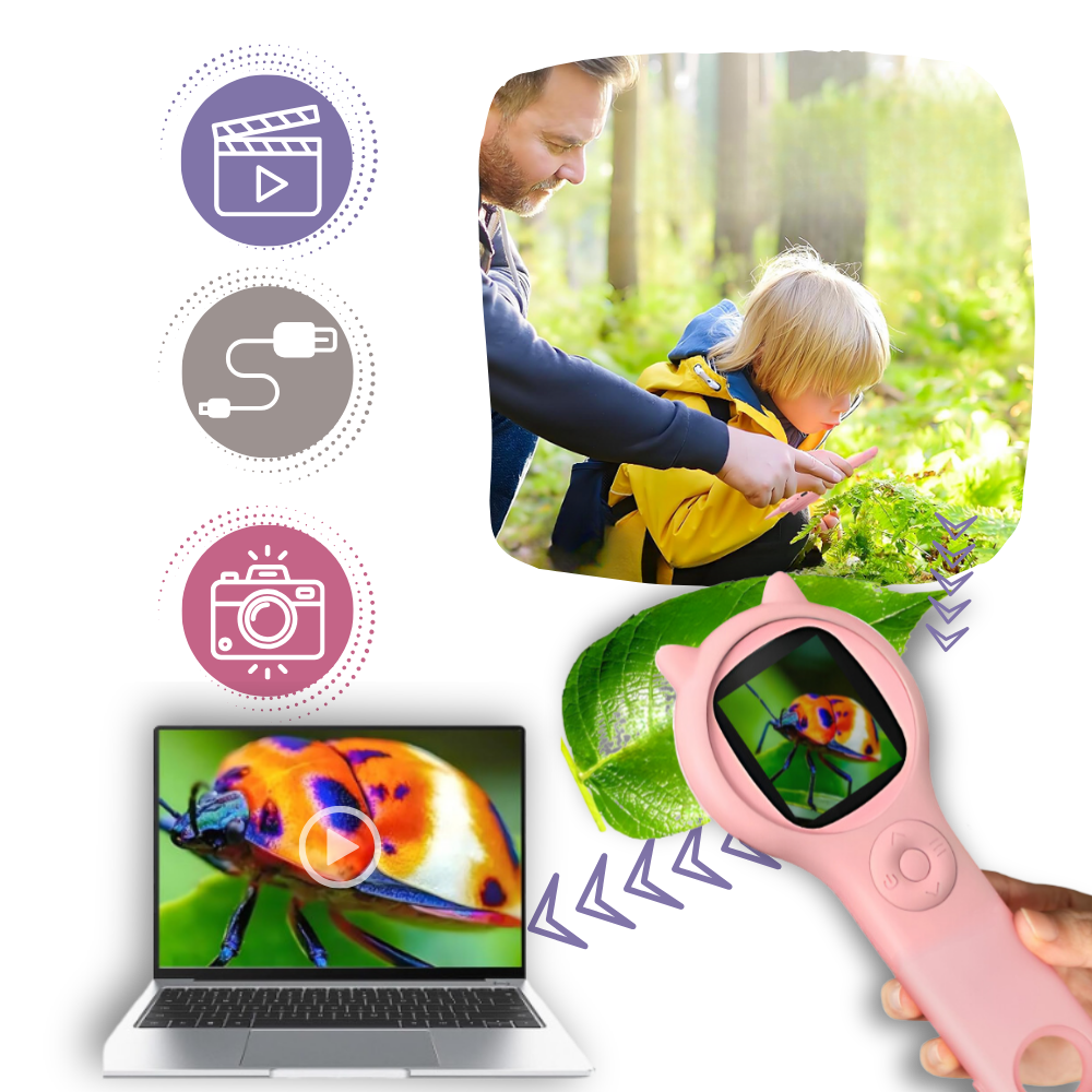 Clear Visibility Portable Microscope