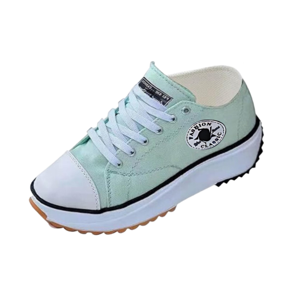 Comfortably Elevated Slip-Free Canvas Sneaker