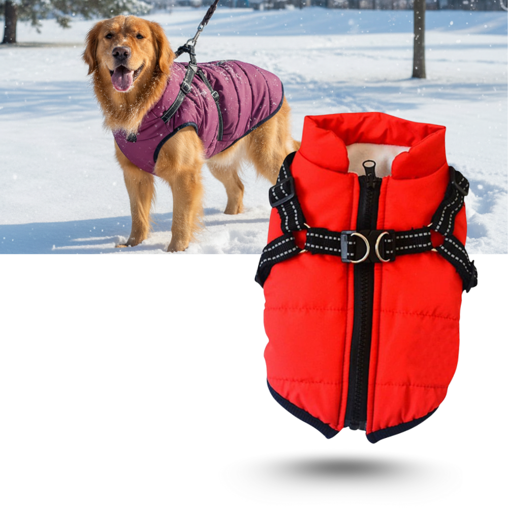Cozy Dog Harness Winter Jacket