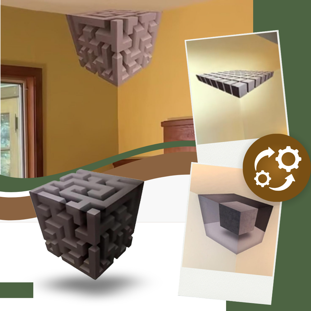 Easy Stick 3D Illusion Wall Decal