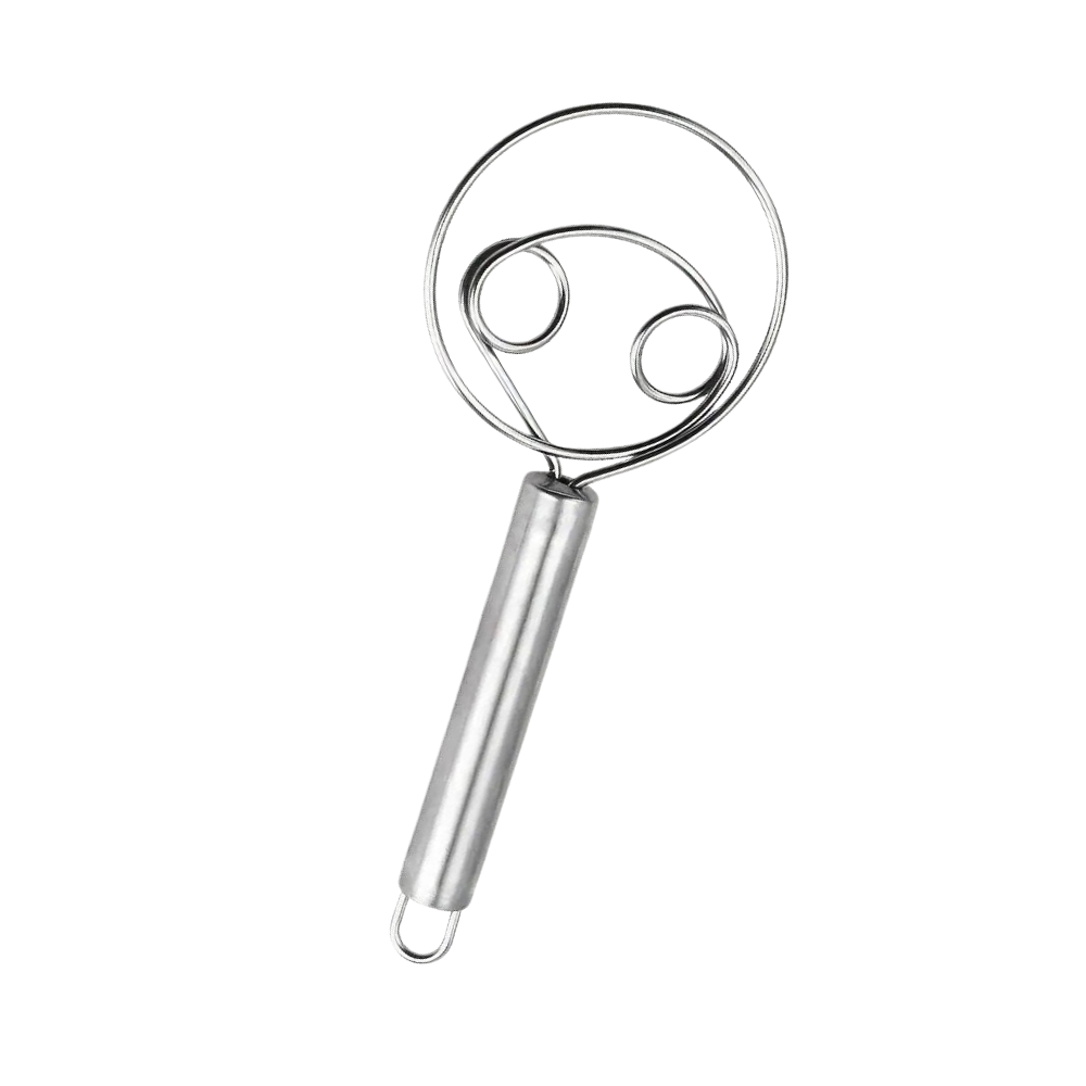 Effortless Stainless Steel Danish dough whisk
