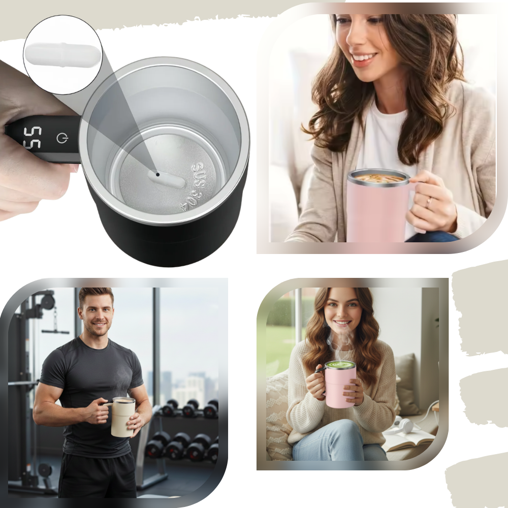Effortlessly Smart Self-Stirring Cup