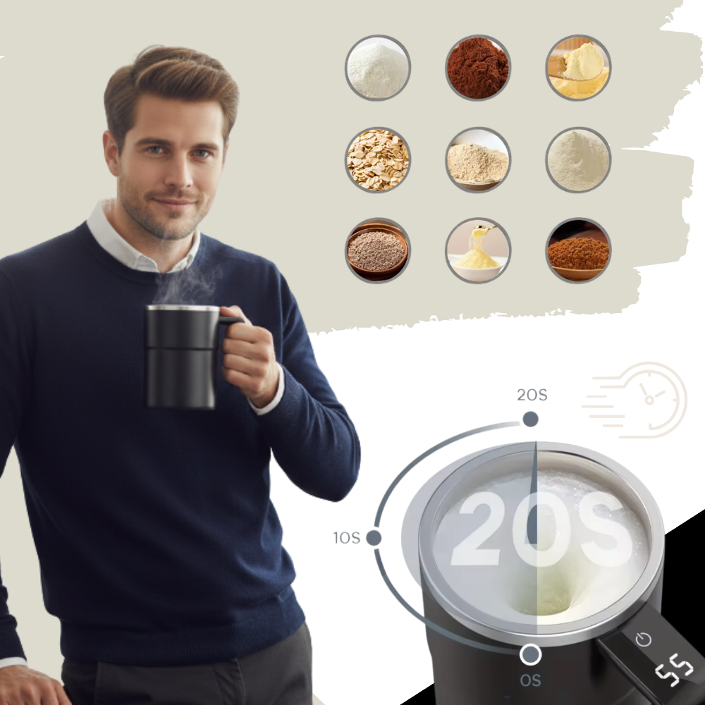 Effortlessly Smart Self-Stirring Cup