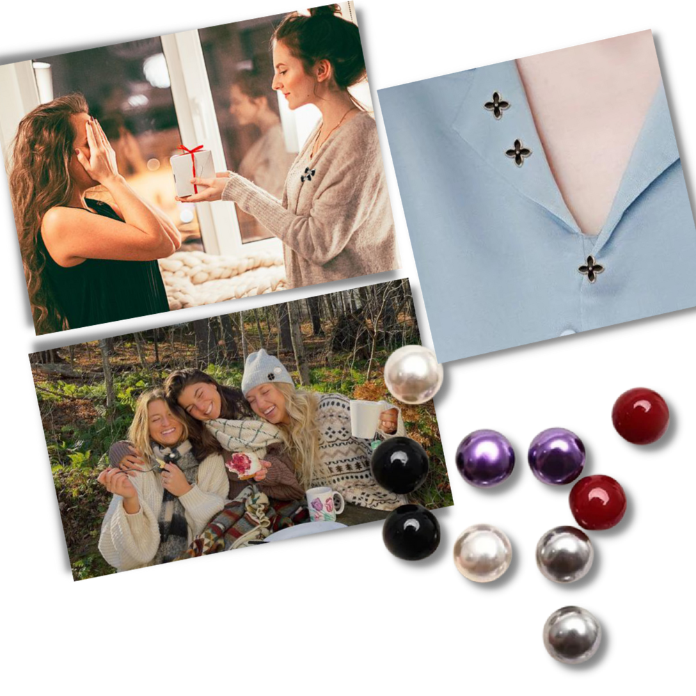 Elegant No-Sew Button Brooch Pins