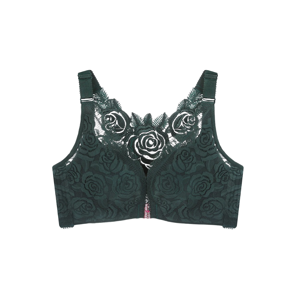 Elegant Rose Push-up Lace Bra