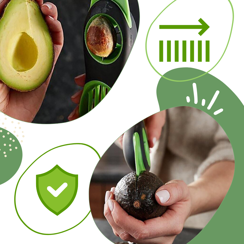 Ergonomic Multifunctional Avocado Tool