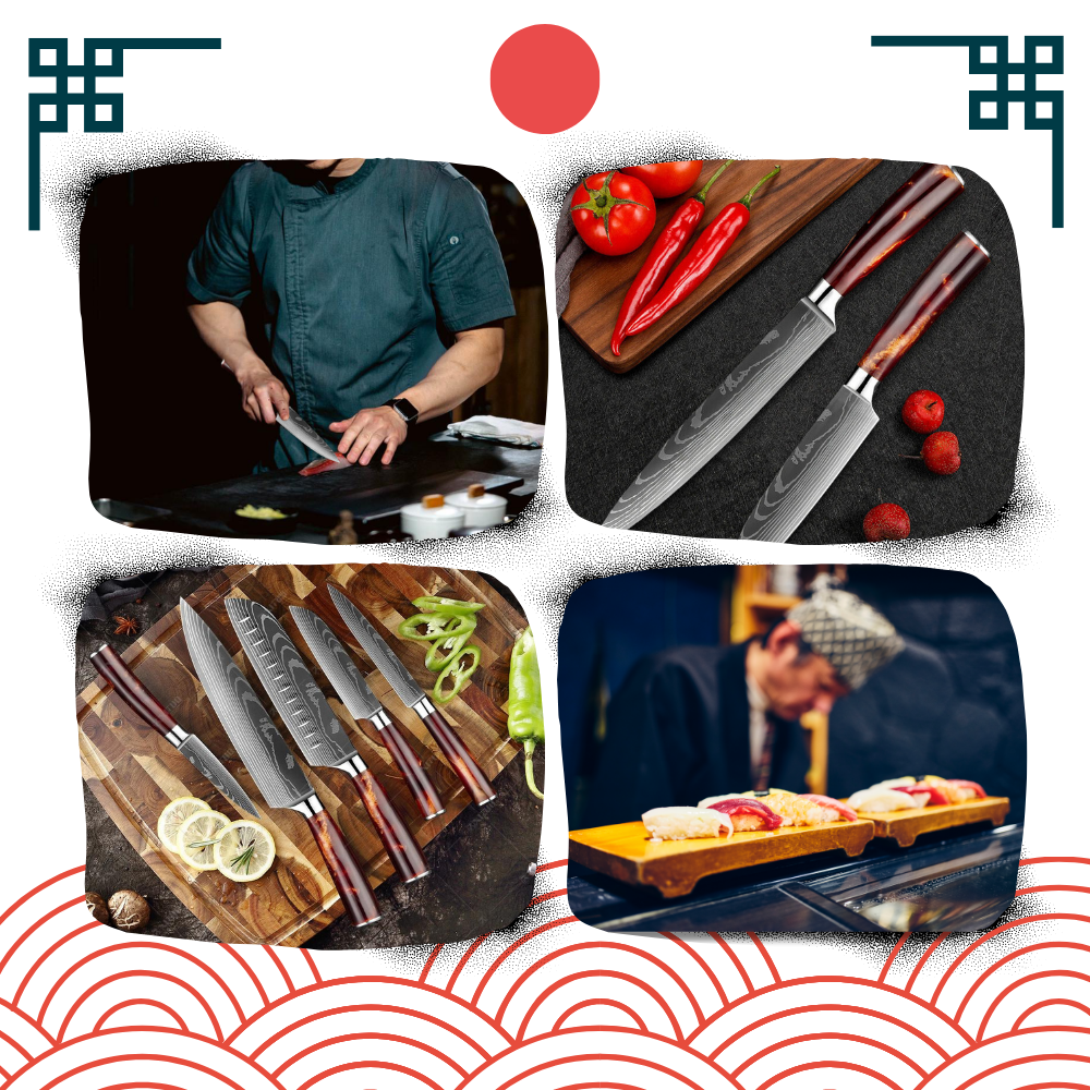 Fire Land Series Japanese Knives