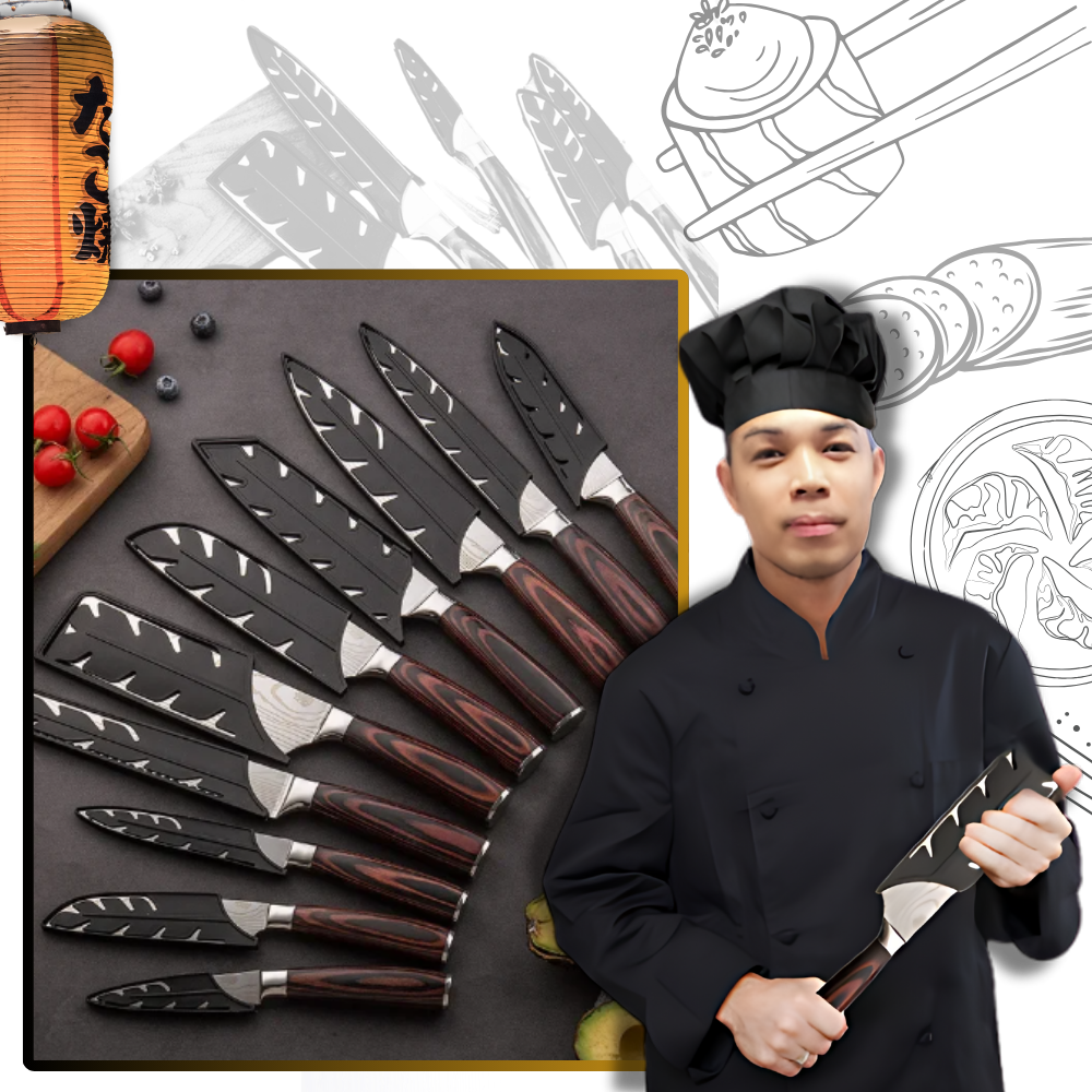 Pakka Wood Japanese Knife