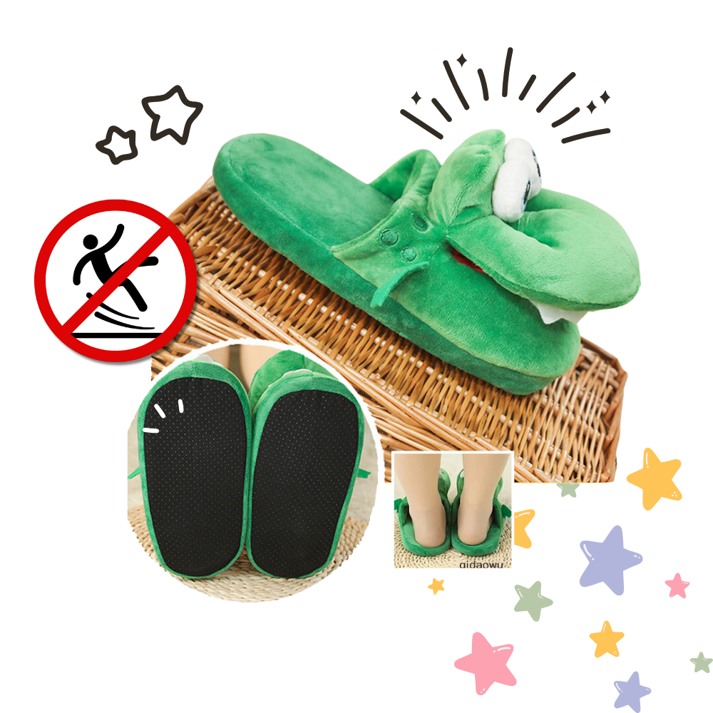 Fun Cozy Crocodile Slippers
