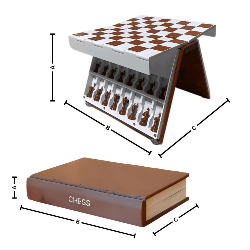 Functional Decor Book Folding Chess Board