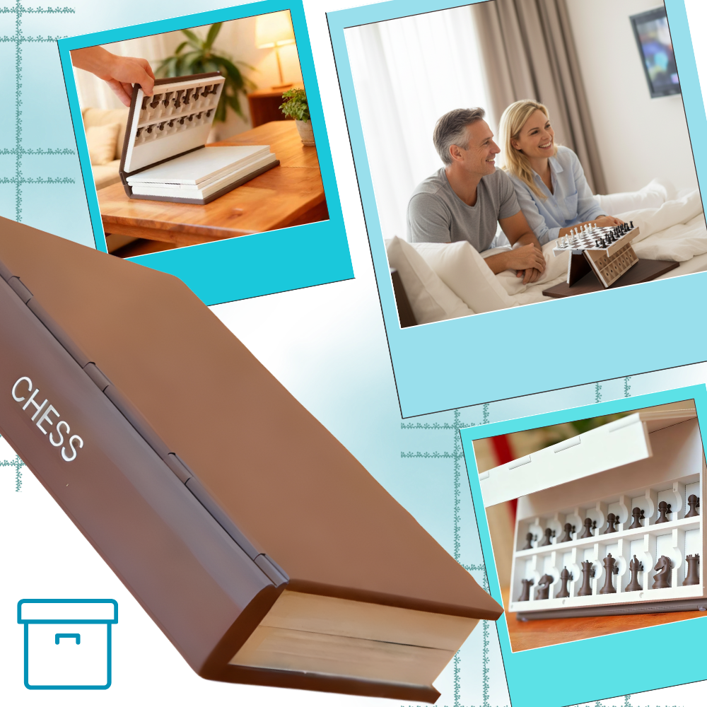 Functional Decor Book Folding Chess Board
