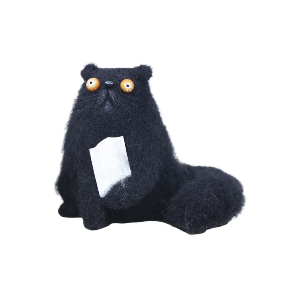 Funny Disheveled Decor Cat