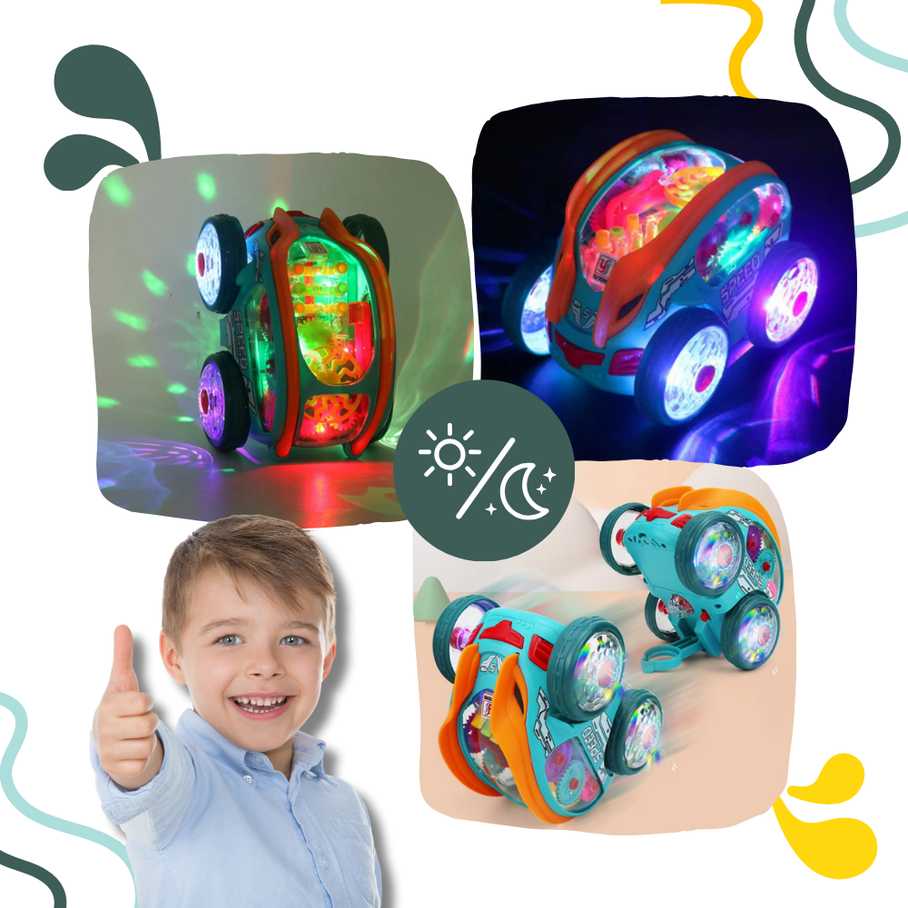 Gear-Powered Speedlite Toy Car