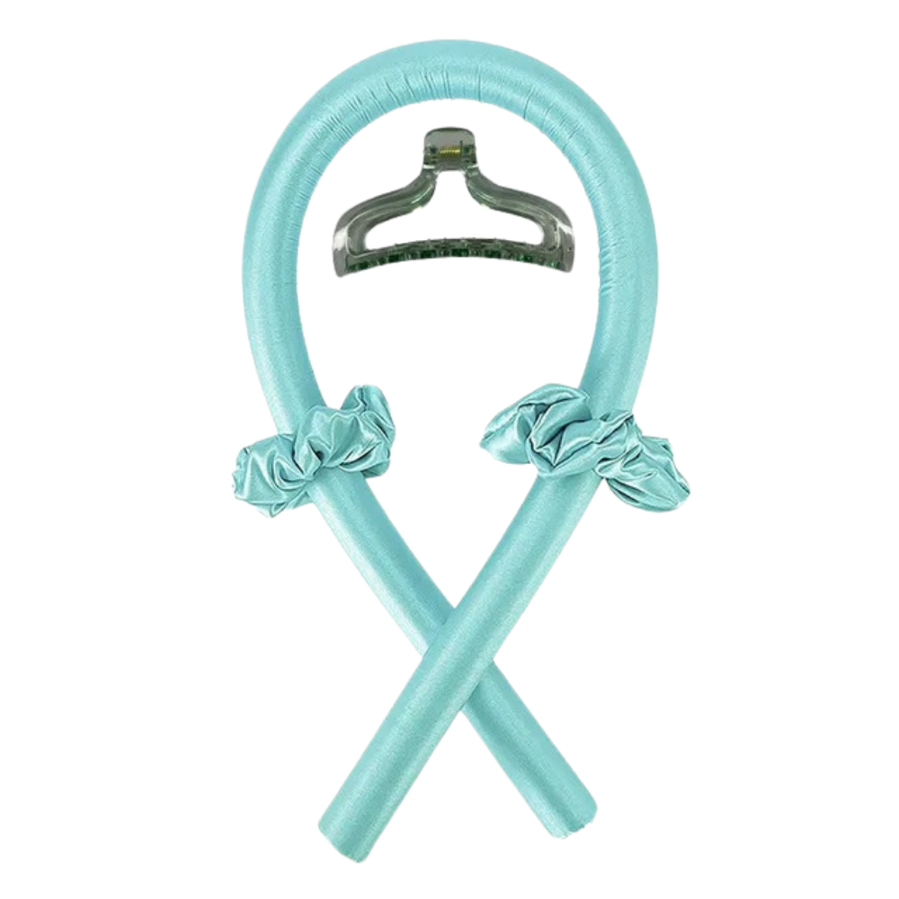 Heatless Curling Rod Headband Ribbon Silk