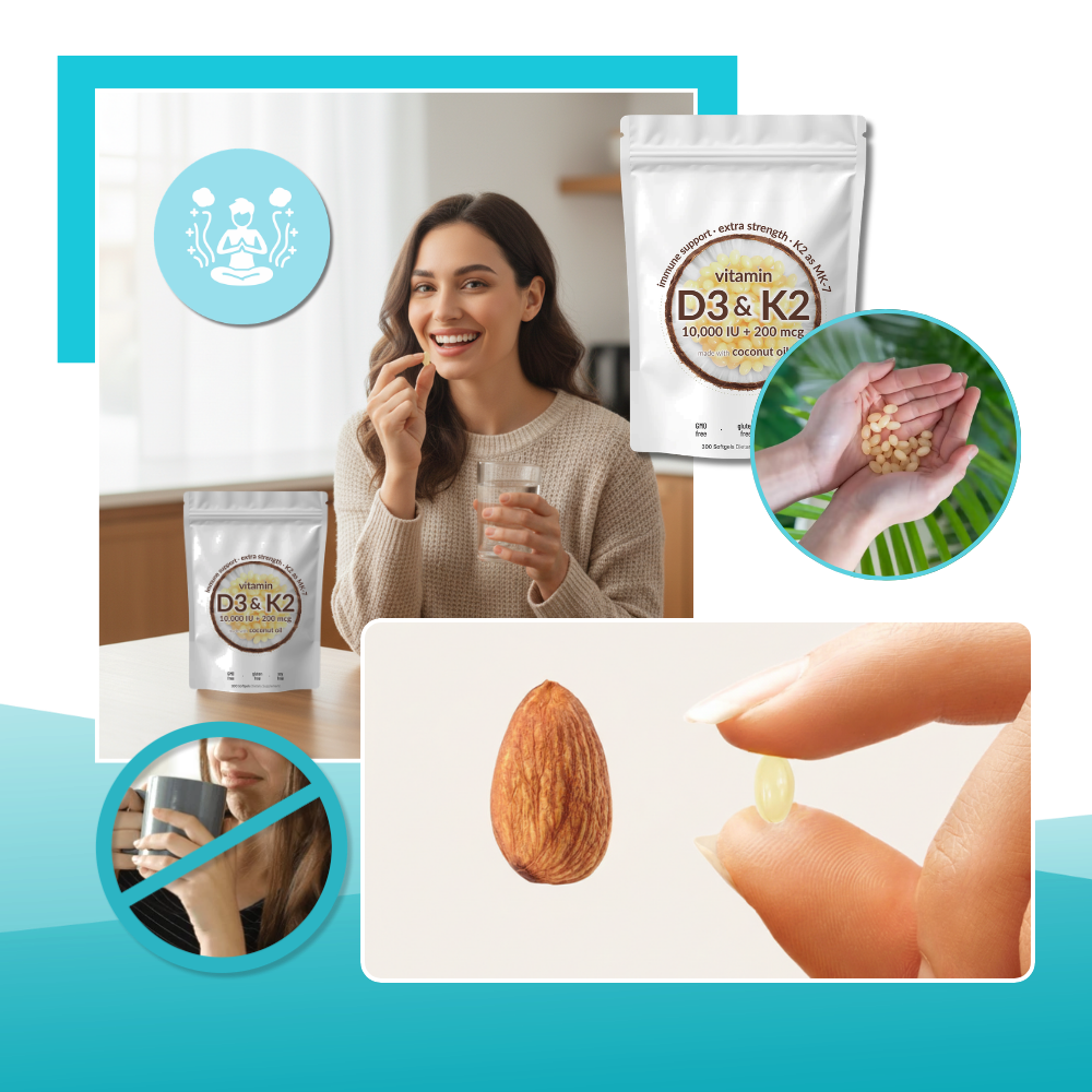 High-Potency D3 & K2 Softgels