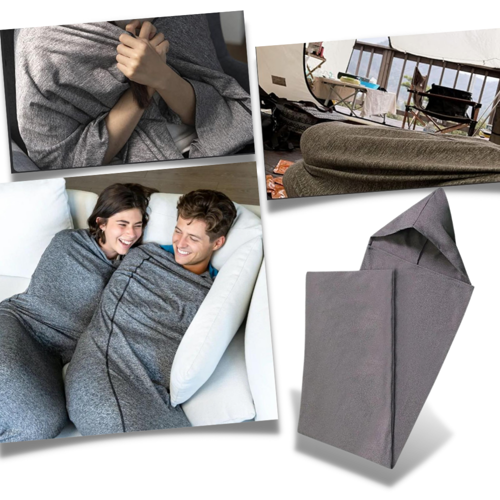 Hooded Sleep Pod Wearable Blanket