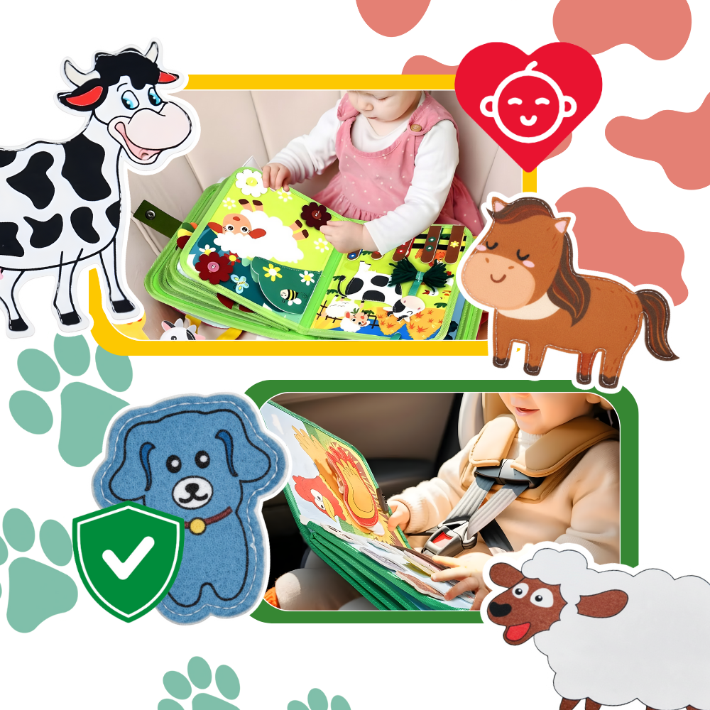 Interactive Farm Velcro Children Book