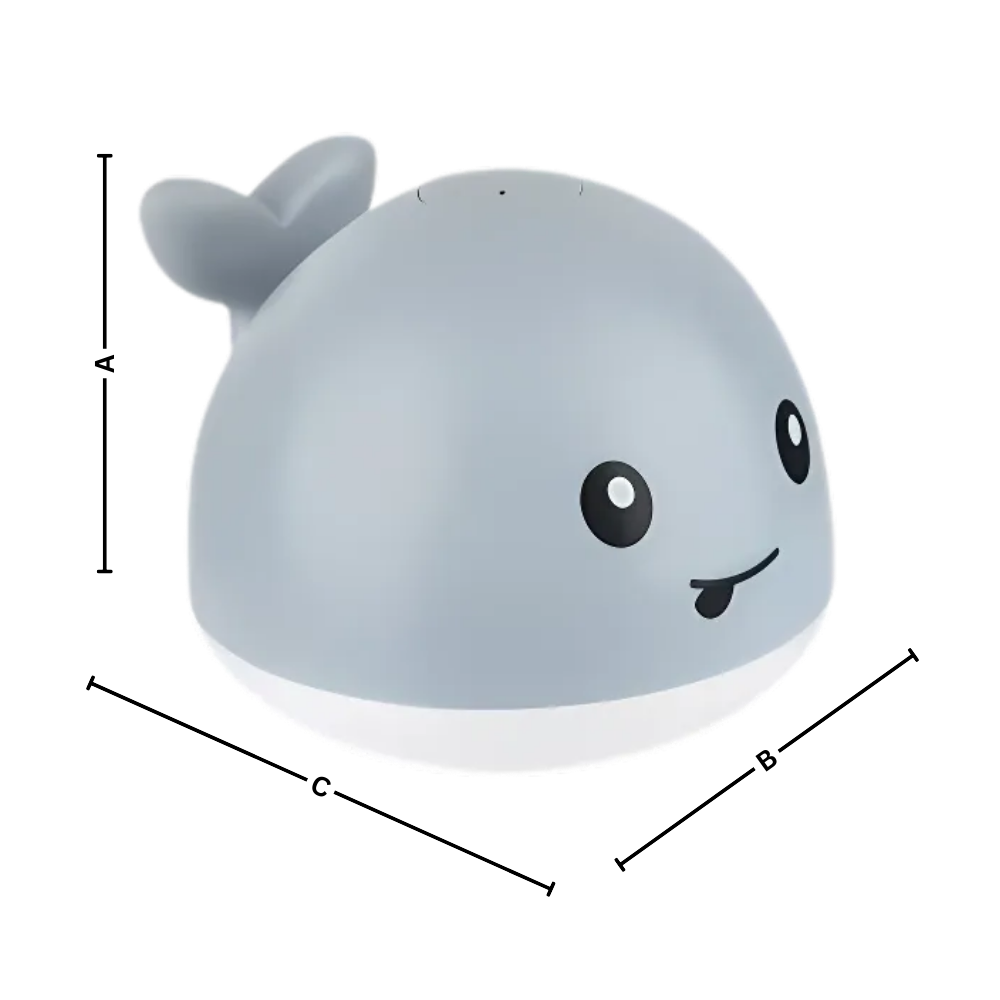 Interactive Whale Bath Toy With Lights