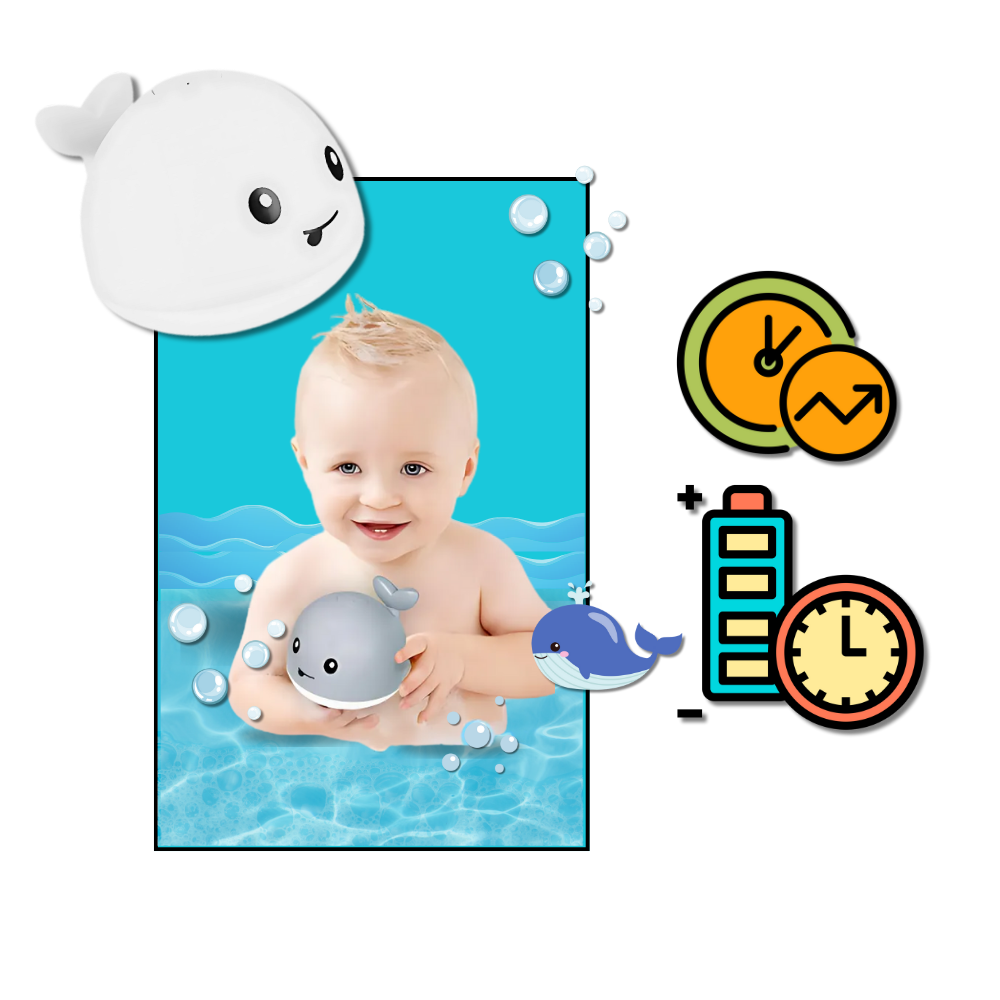 Interactive Whale Bath Toy With Lights