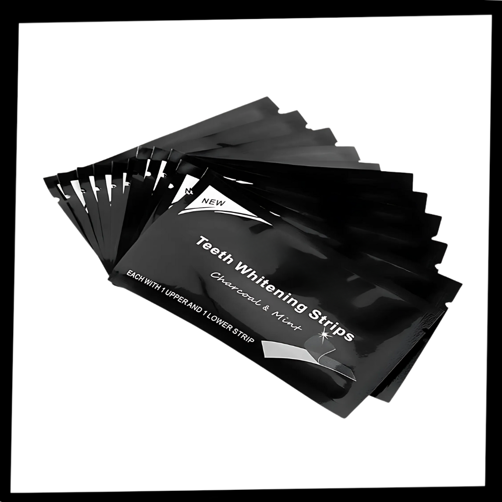 Minty Charcoal Teeth Strips