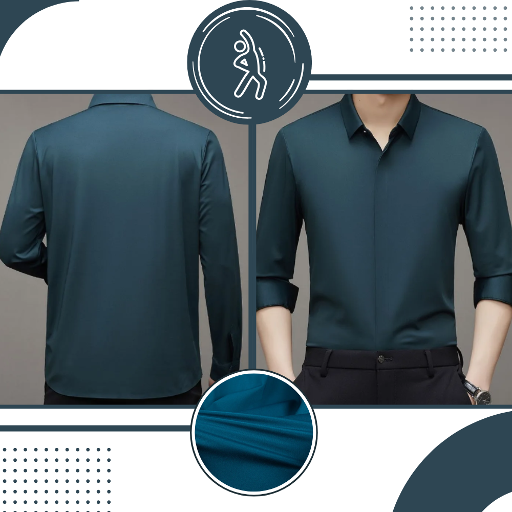 Non Iron Silk Blend Men's Polo