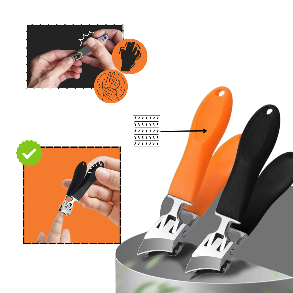 Precision Grip Wide-Jaw Nail Clipper