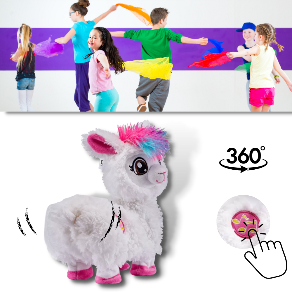 Rainbow Dancing Llama Musical Shakin Toy