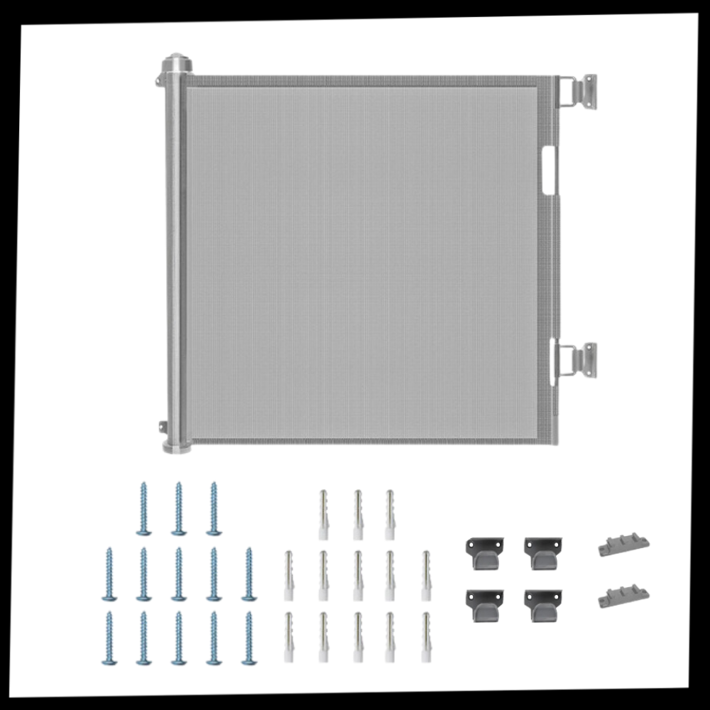 Retractable Sturdy Mesh Pet & Baby Gate