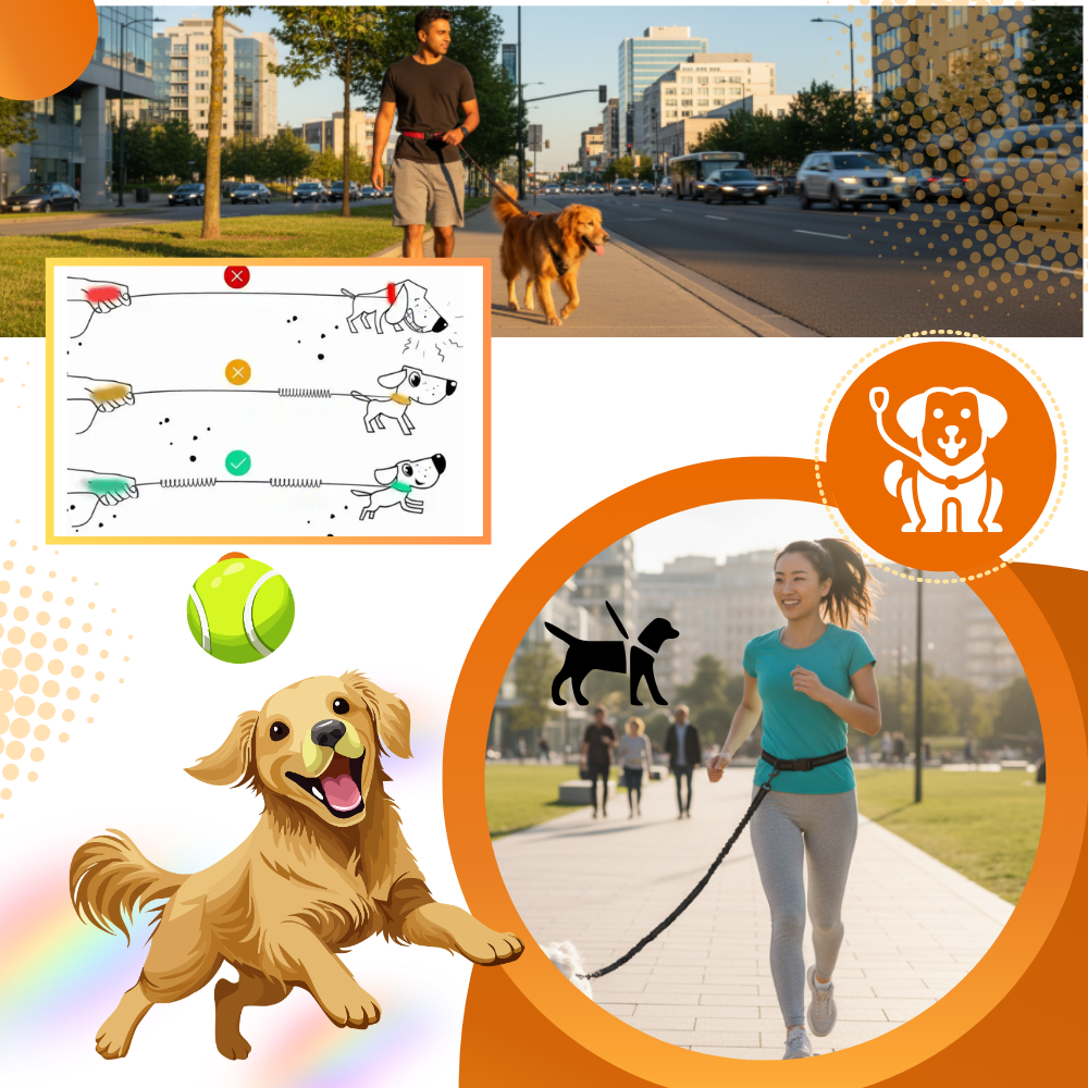 Secure & Ergonomic Dog Waist Leash