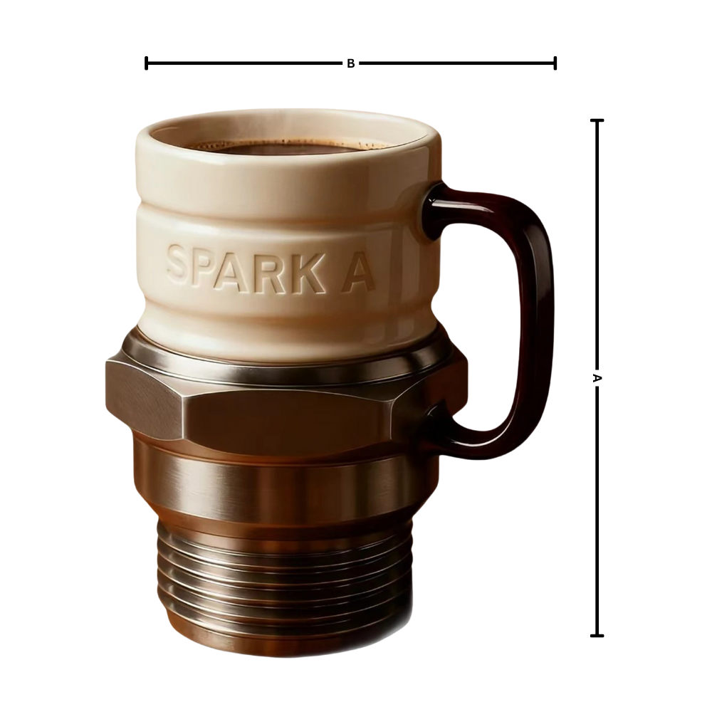 Spark Plug Novelty Mug