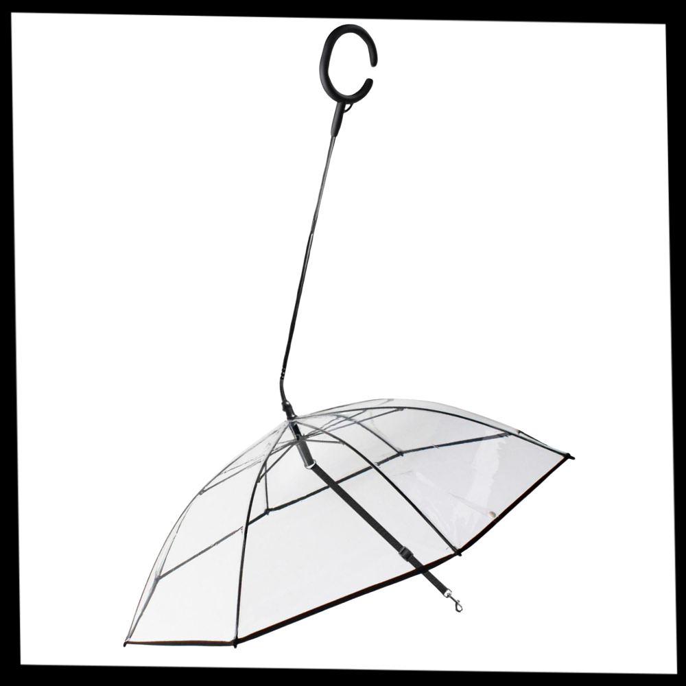 Transparent Dog Umbrella Leash