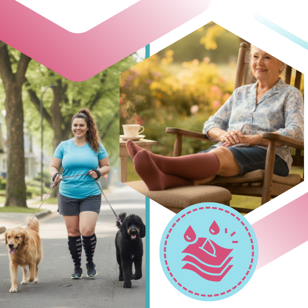 Wide Breathable Compression Sock